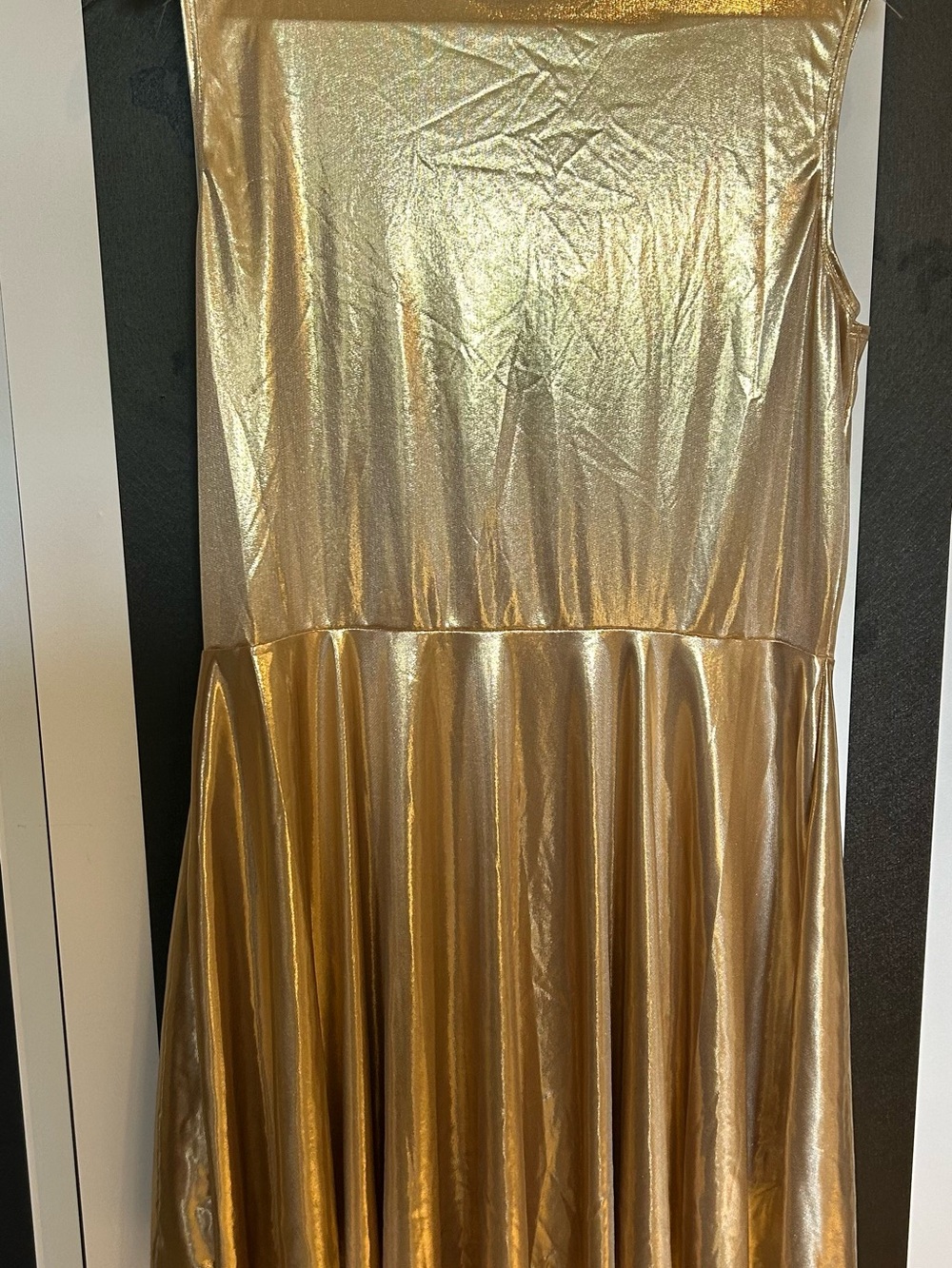 Body Wrappers Metallic Gold Dance Dress